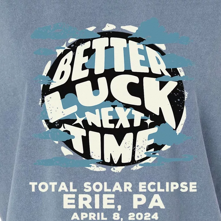 Erie Pa Total Solar Eclipse Cloudy Weather Garment-Dyed Women's Muscle Tee