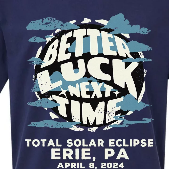 Erie Pa Total Solar Eclipse Cloudy Weather Sueded Cloud Jersey T-Shirt