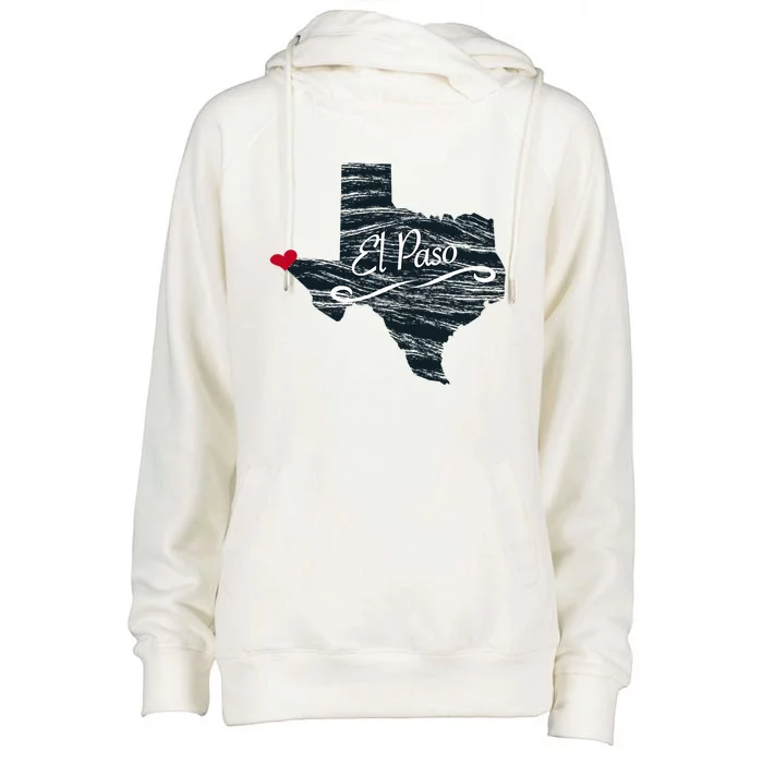 El Paso Texas Tx Womens Funnel Neck Pullover Hood