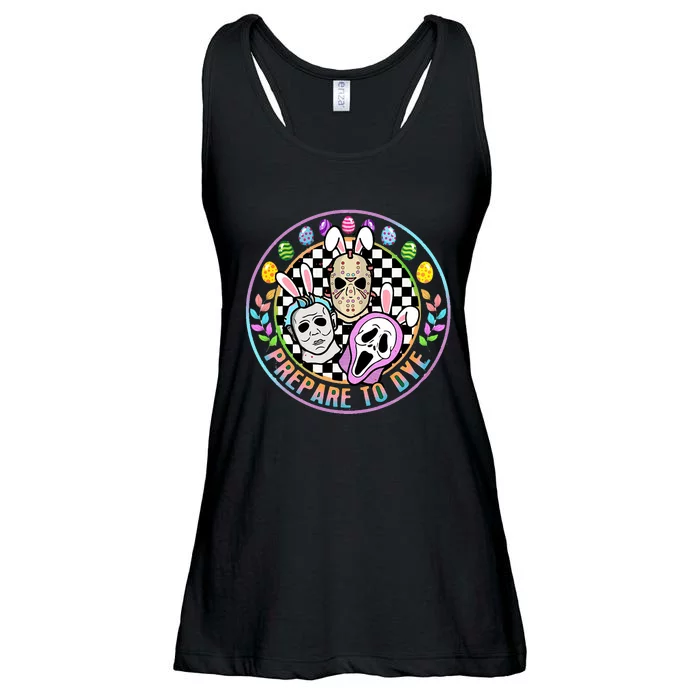 Easter Prepare To Dye Horror Easter Day Ladies Essential Flowy Tank