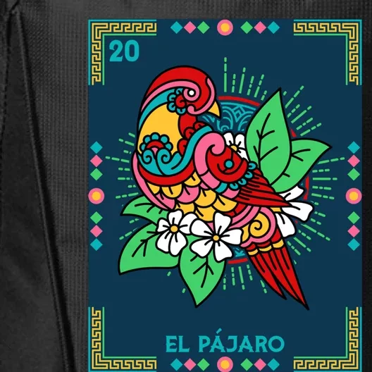 El PáJaro The Bird Card Mexican Lottery Card Gift City Backpack