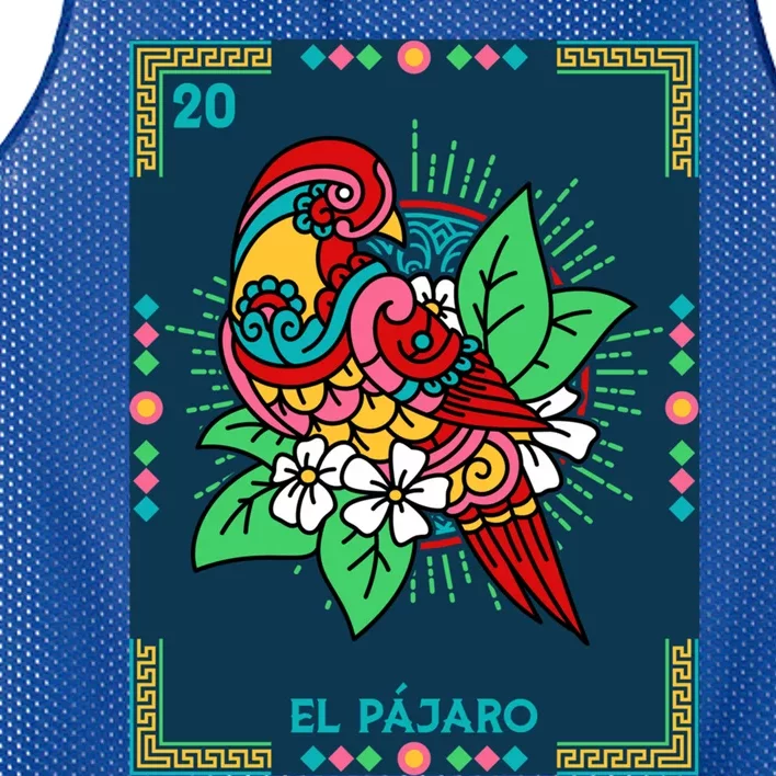 El PáJaro The Bird Card Mexican Lottery Card Gift Mesh Reversible Basketball Jersey Tank