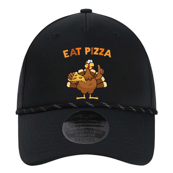 Eat Pizza Turkey Thanksgiving Funny Performance The Dyno Cap