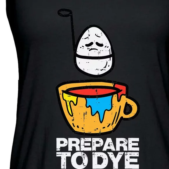 Easter Prepare To Dye Funny Egg Hunting Ladies Essential Flowy Tank