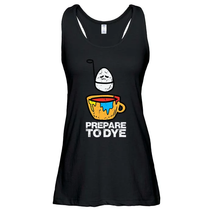 Easter Prepare To Dye Funny Egg Hunting Ladies Essential Flowy Tank