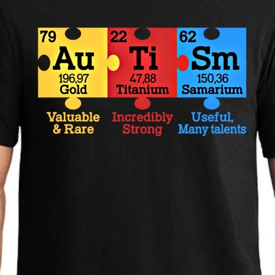 Elets Periodic Table Autism Awareness Autism Chemistry Cool Gift Pajama Set