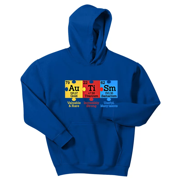 Elets Periodic Table Autism Awareness Autism Chemistry Cool Gift Kids Hoodie