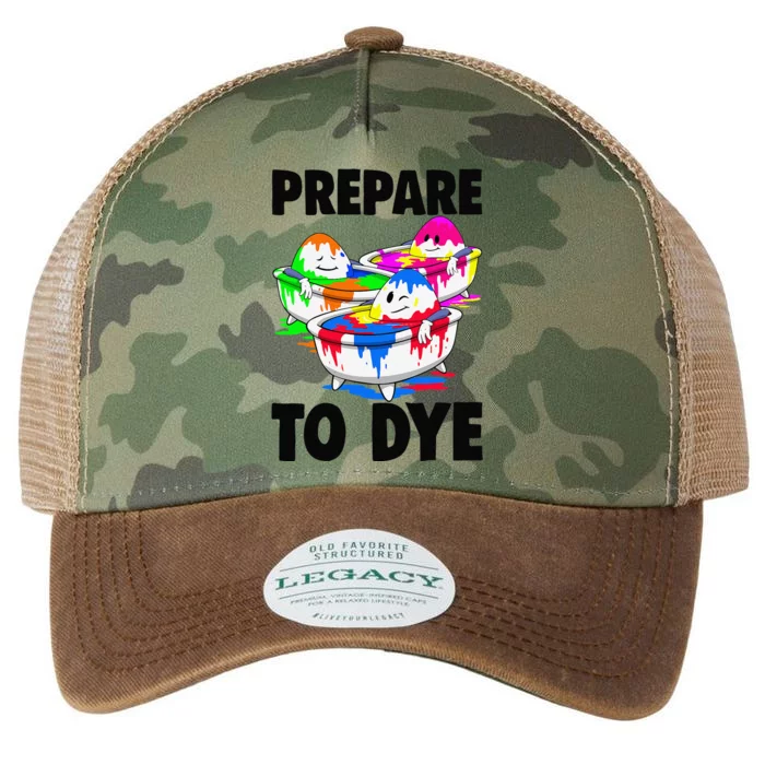 Easter Prepare To Dye Easter Day Legacy Tie Dye Trucker Hat