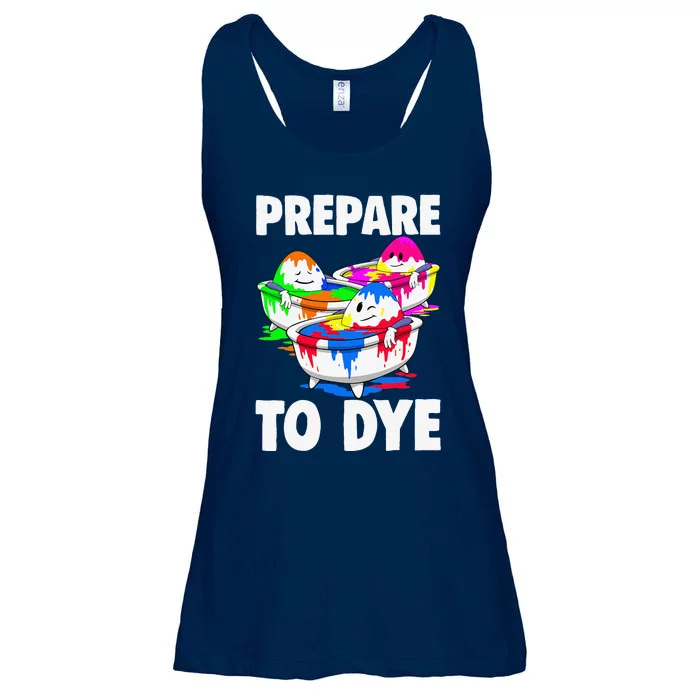 Easter Prepare To Dye Easter Day Ladies Essential Flowy Tank