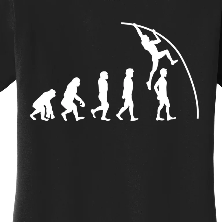 Evolution Pole Vaulting Funny Evolution Gift Athelet Women's T-Shirt