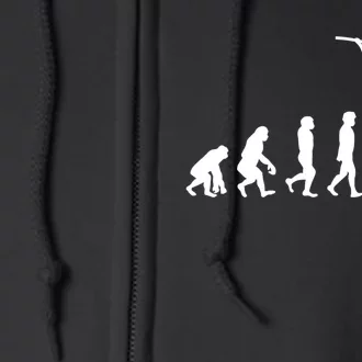 Evolution Pole Vaulting Funny Evolution Gift Athelet Full Zip Hoodie