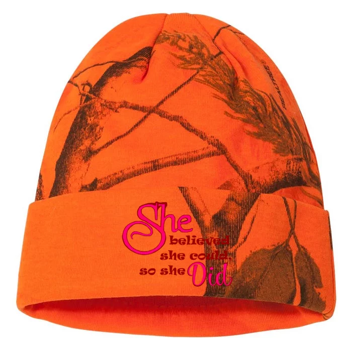 Empowert Quote Gift Kati - 12in Camo Beanie