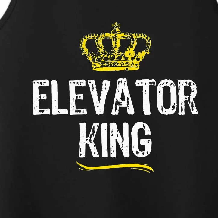 Elevator Queen Girl Mechanic Funny Cool Cute Gift Performance Tank