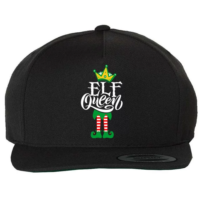 Elf Queen Matching Family Group Elf Squad Christmas Gift Cool Gift Wool Snapback Cap