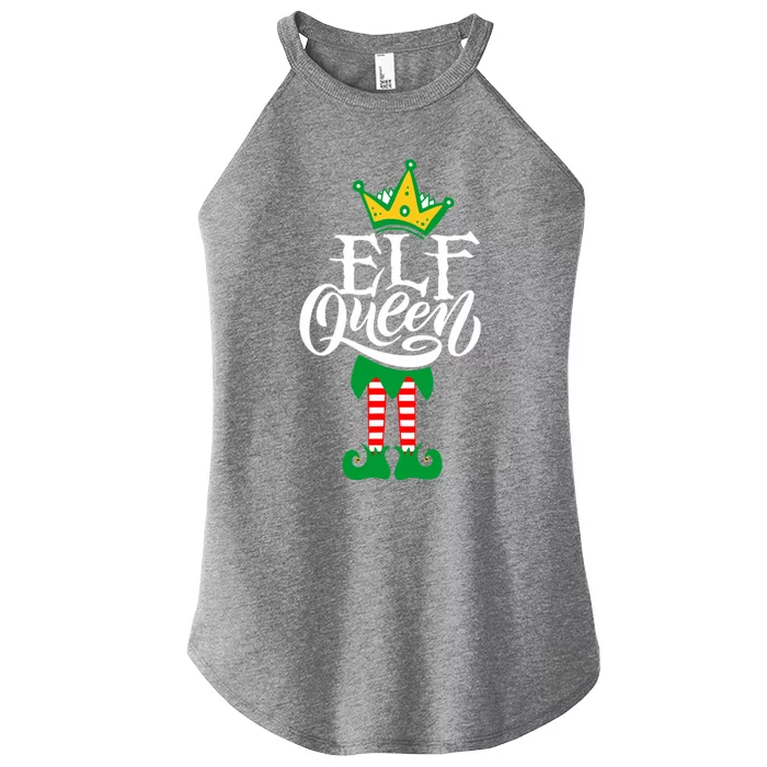 Elf Queen Matching Family Group Elf Squad Christmas Gift Cool Gift Women’s Perfect Tri Rocker Tank