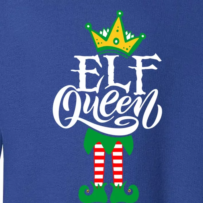 Elf Queen Matching Family Group Elf Squad Christmas Gift Funny Gift Toddler Sweatshirt