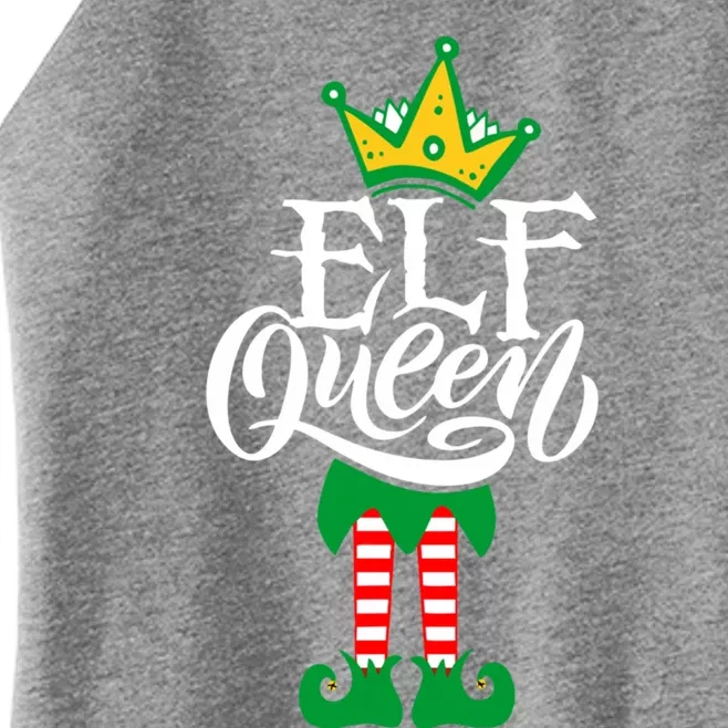 Elf Queen Matching Family Group Elf Squad Christmas Gift Funny Gift Women’s Perfect Tri Rocker Tank