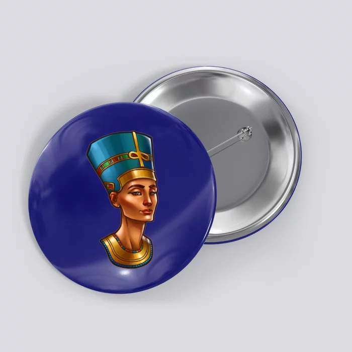 Egyptian Queen Nefertiti Cute Gift Button