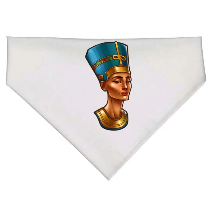 Egyptian Queen Nefertiti Cute Gift USA-Made Doggie Bandana