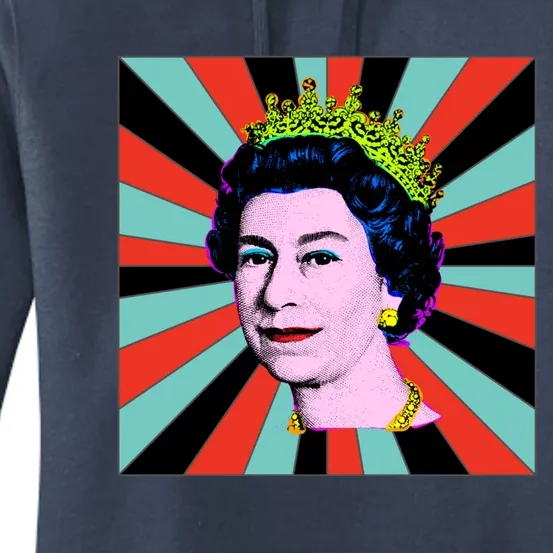 Elizabeth Queen Of England Retro Sun Queen Cool Gift Women's Pullover Hoodie