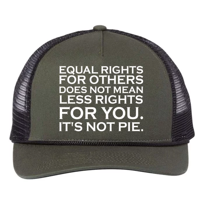 Equal Rights For Others Does Not Mean Less Rights For You Retro Rope Trucker Hat Cap