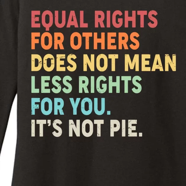 Equal Rights It's Not Pie Womens CVC Long Sleeve Shirt