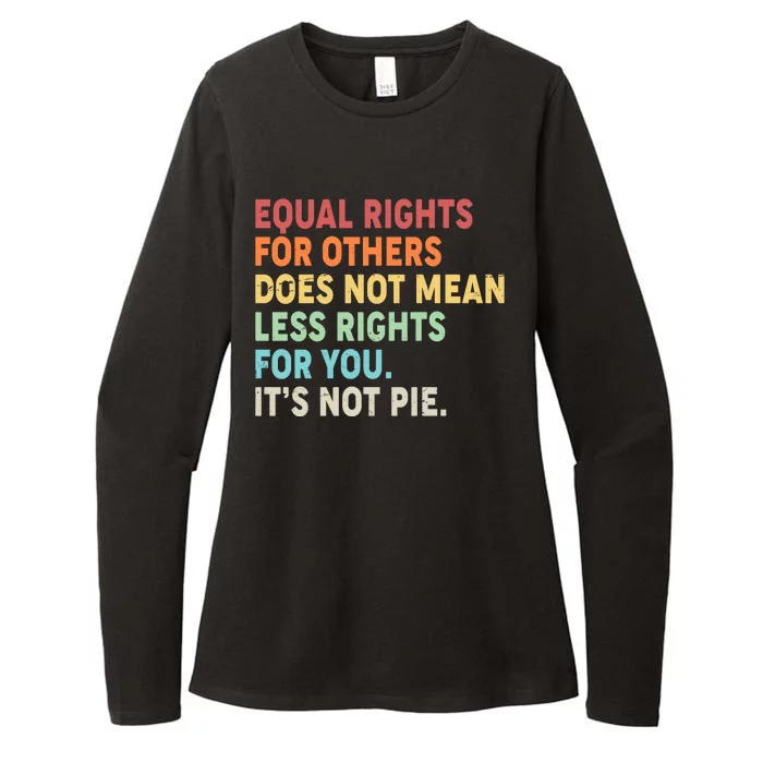 Equal Rights It's Not Pie Womens CVC Long Sleeve Shirt