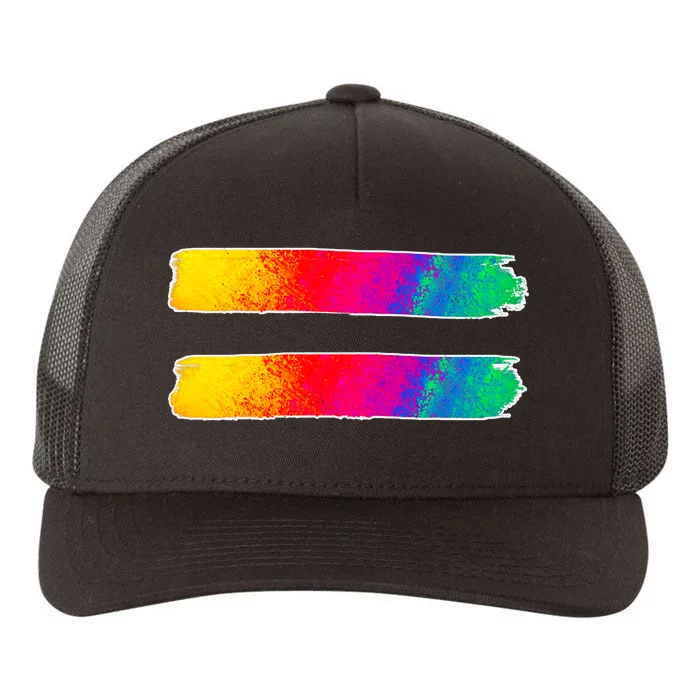 Equality Equal Sign LGBT Pride Awareness Yupoong Adult 5-Panel Trucker Hat