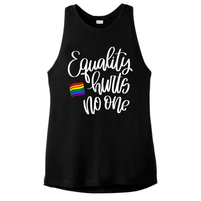 Equality Hurts No One Pride Ladies Tri-Blend Wicking Tank