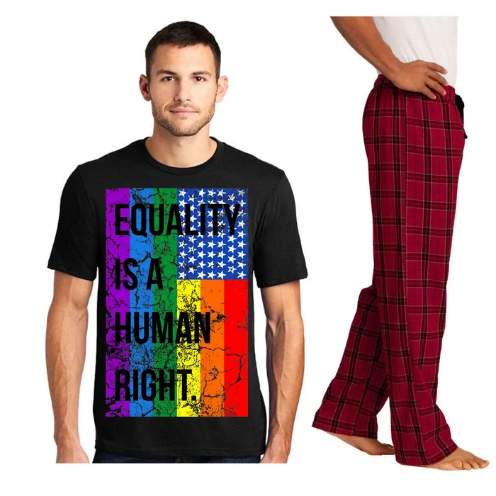 Equality Is A Human Right USA Flag Pajama Set