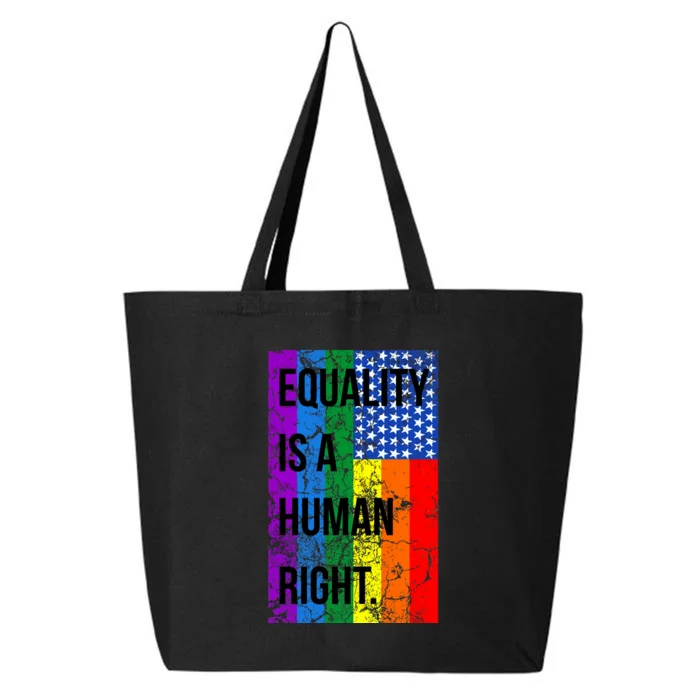 Equality Is A Human Right USA Flag 25L Jumbo Tote