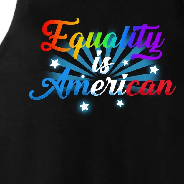 Equality Is American Ladies Tri-Blend Wicking Tank