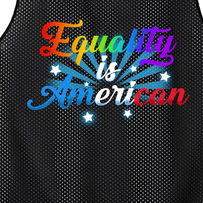 Equality Is American Mesh Reversible Basketball Jersey Tank