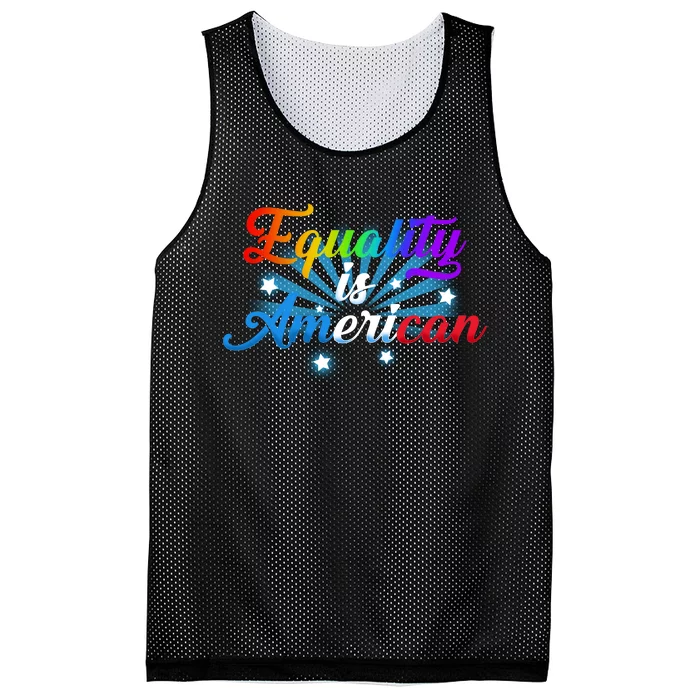 Equality Is American Mesh Reversible Basketball Jersey Tank