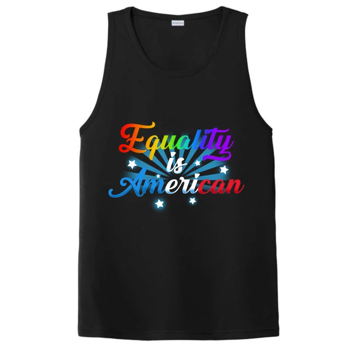 Equality Is American Performance Tank