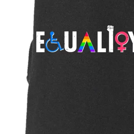 Equality LGBT Human Rights Doggie 3-End Fleece Hoodie