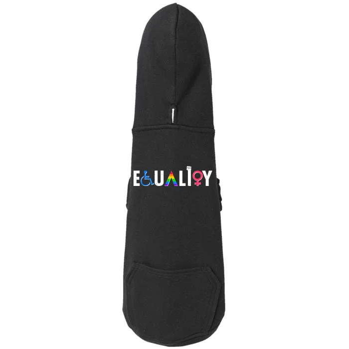 Equality LGBT Human Rights Doggie 3-End Fleece Hoodie