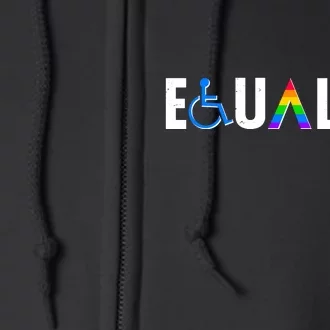 Equality LGBT Human Rights Full Zip Hoodie