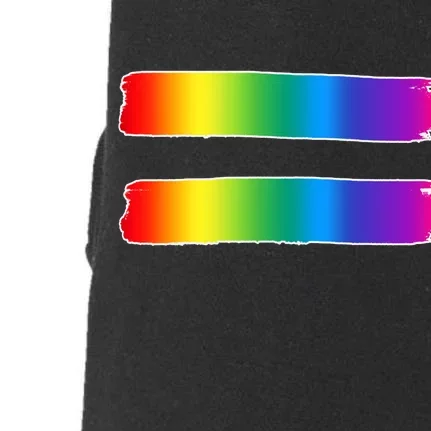 Equality LGBT Pride Awareness Doggie 3-End Fleece Hoodie