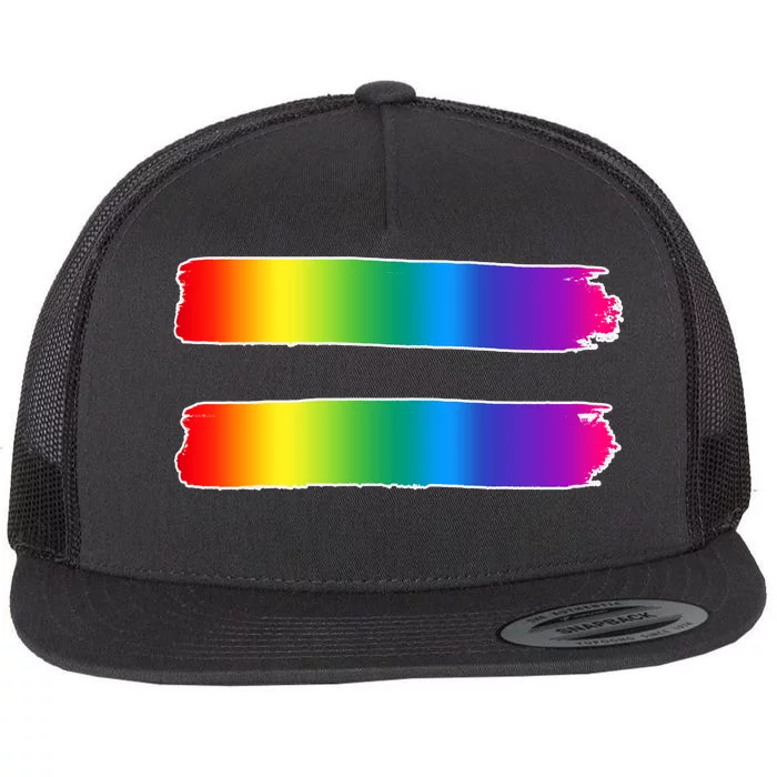 Equality LGBT Pride Awareness Flat Bill Trucker Hat