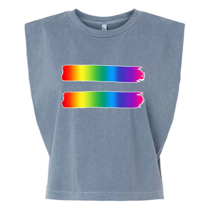 Equality LGBT Pride Awareness Garment-Dyed Women's Muscle Tee