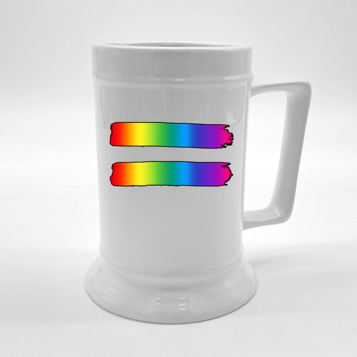 Equality LGBT Pride Awareness Front & Back Beer Stein