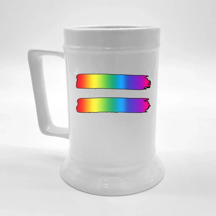 Equality LGBT Pride Awareness Front & Back Beer Stein