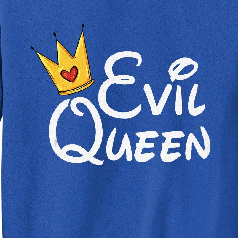 Evil Queen With Crown Black Halloween Tall Sweatshirt