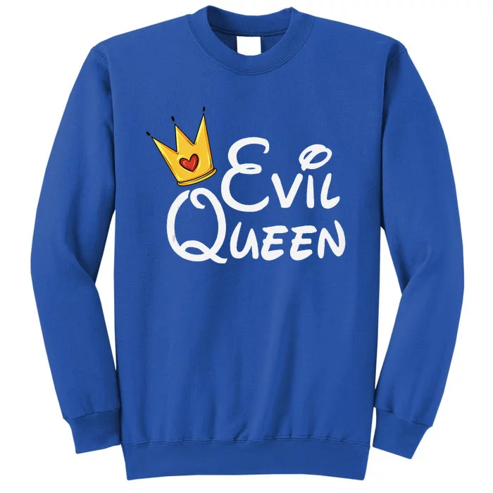 Evil Queen With Crown Black Halloween Tall Sweatshirt