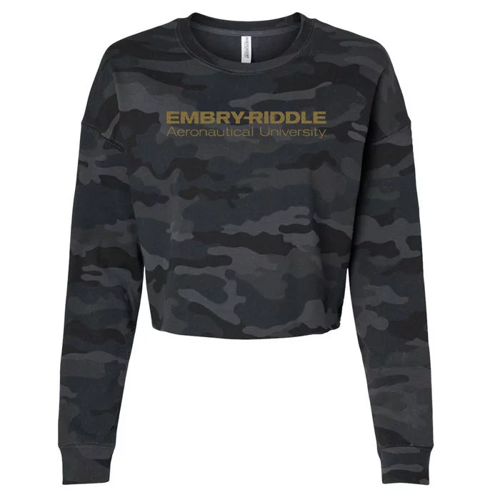 Embry Riddle Aeronautical Worldwide Eagles Cropped Pullover Crew