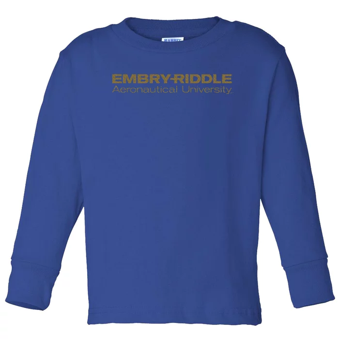 Embry Riddle Aeronautical Worldwide Eagles Toddler Long Sleeve Shirt