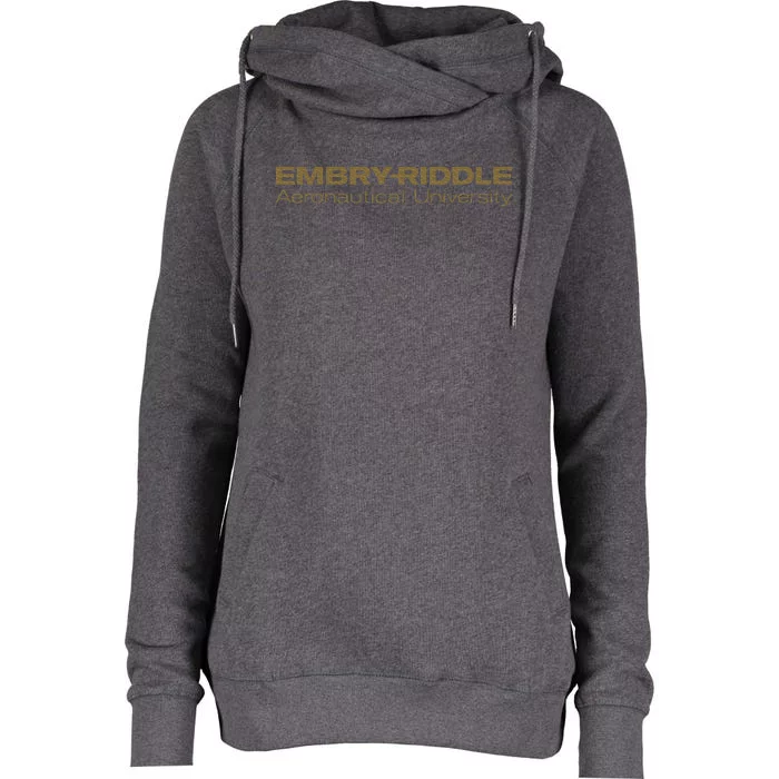 Embry Riddle Aeronautical Worldwide Eagles Womens Funnel Neck Pullover Hood