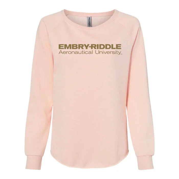 Embry Riddle Aeronautical Worldwide Eagles Womens California Wash Sweatshirt