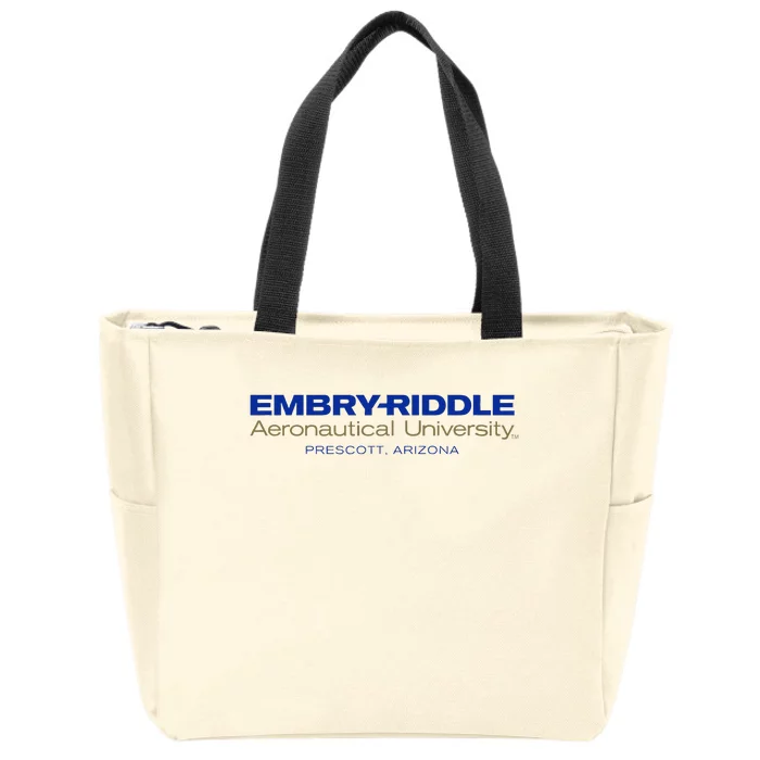 Embry Riddle Aeronautical Prescott Eagles Zip Tote Bag